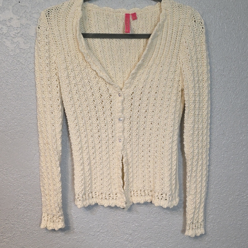 Charlotte Tarantola Cream Knit Cardigan